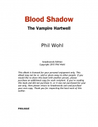 Blood Shadow The Vampire Hartwell